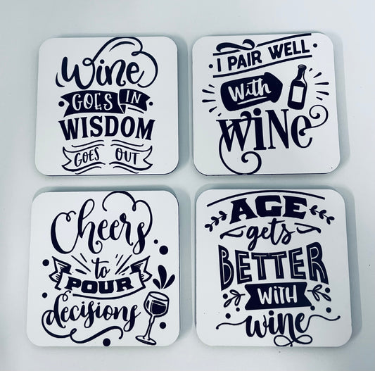 Drink Coasters - Set of 4 pattern Coaster Set