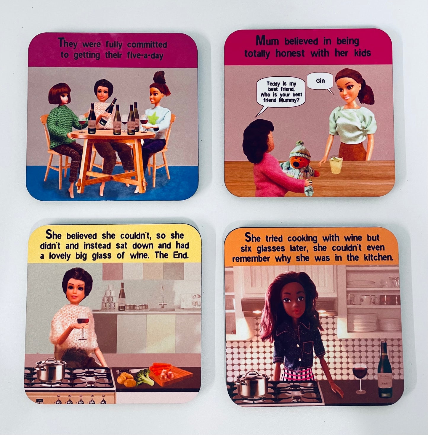 Drink Coasters - Set of 4 pattern Coaster Set