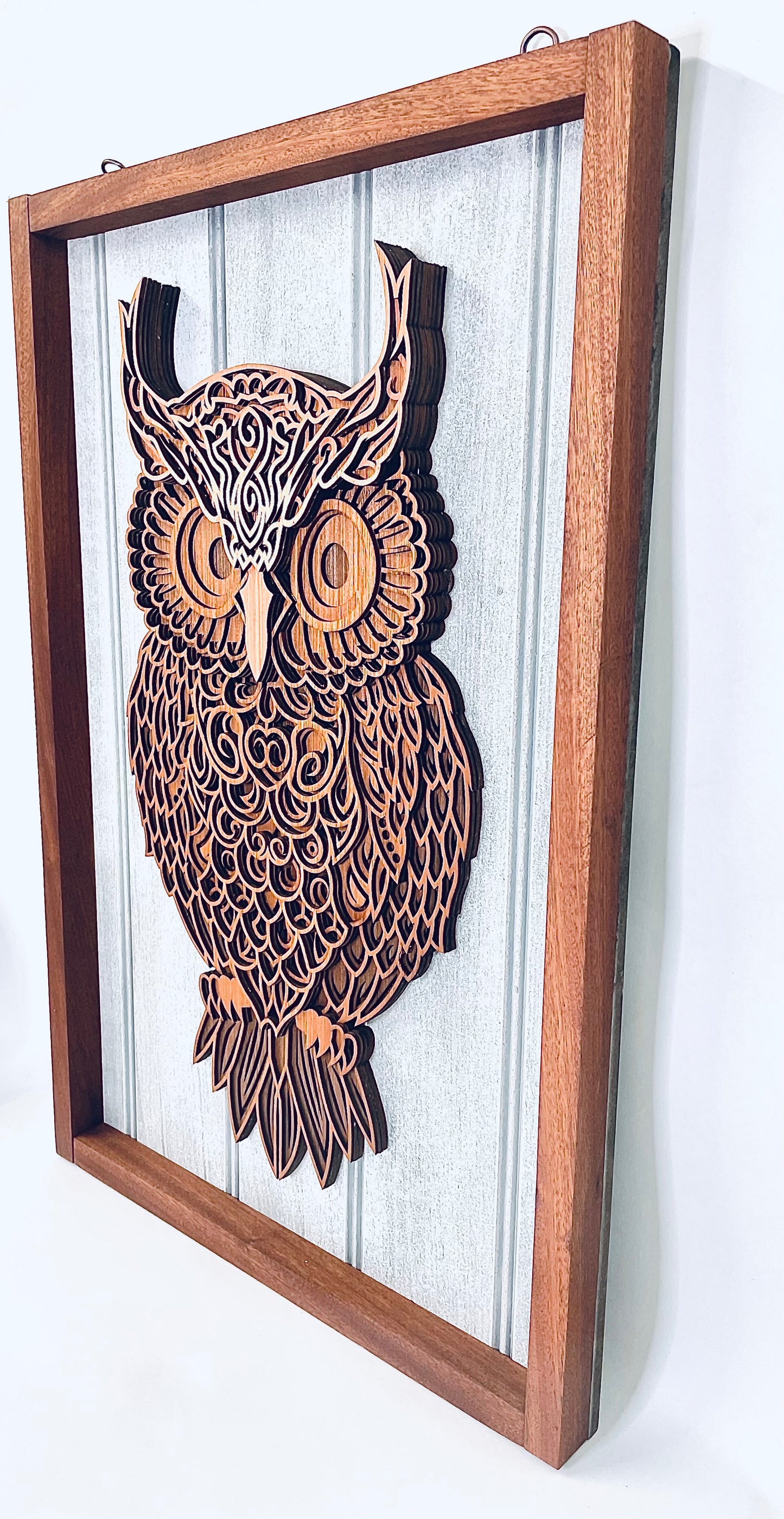 Owl 3D Mandala Layered Wall Art
