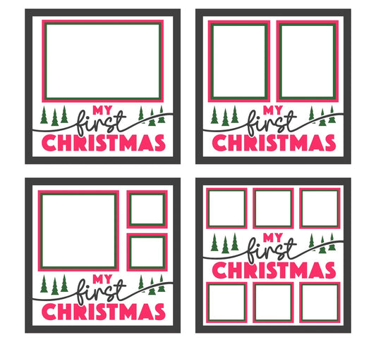 My First Christmas Layered Picture Frame