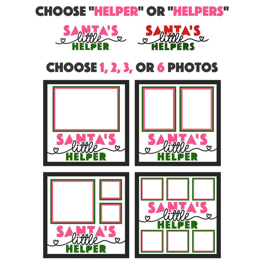 Santa's Little Helper Layered Picture Frame