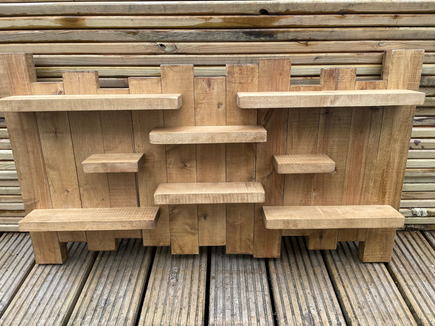 Pallet Style wall mounted shelf unit - 47" wide