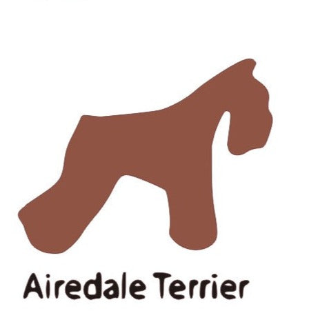 Airdale Terrier Dog Wooden Bone Shaped Lead Holder or Key Holder