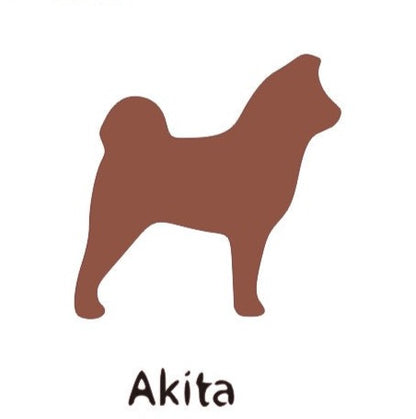 Akita Dog Wooden Bone Shaped Lead Holder or Key Holder