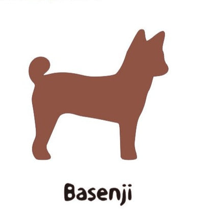 Basenji Dog Wooden Bone Shaped Lead Holder or Key Holder