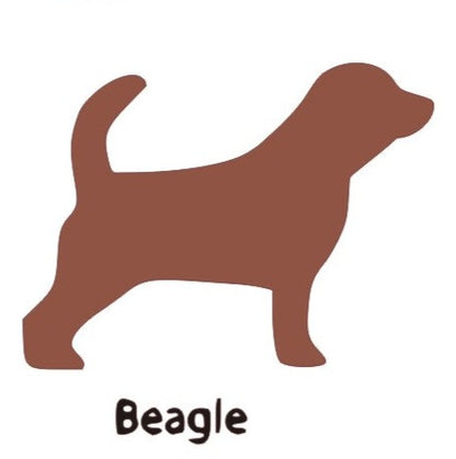 Beagle Dog Wooden Bone Shaped Lead Holder or Key Holder