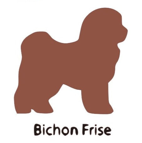 Bichon Frise Dog Wooden Bone Shaped Lead Holder or Key Holder