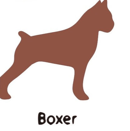 Boxer Dog Wooden Bone Shaped Lead Holder or Key Holder