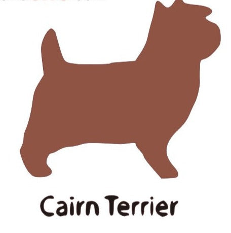 Cairn Terrier Dog Wooden Bone Shaped Lead Holder or Key Holder