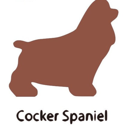 Cocker Spaniel Wooden Bone Shaped Lead Holder or Key Holder