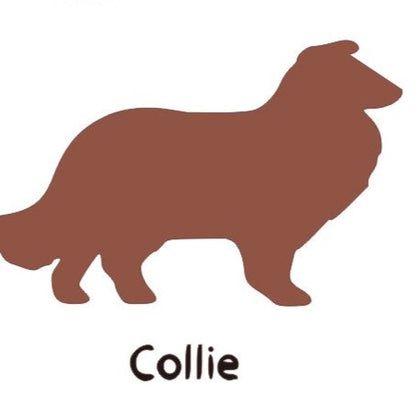 Collie Wooden Bone Shaped Lead Holder or Key Holder