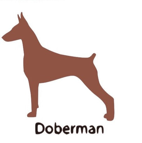 Doberman Wooden Bone Shaped Lead Holder or Key Holder