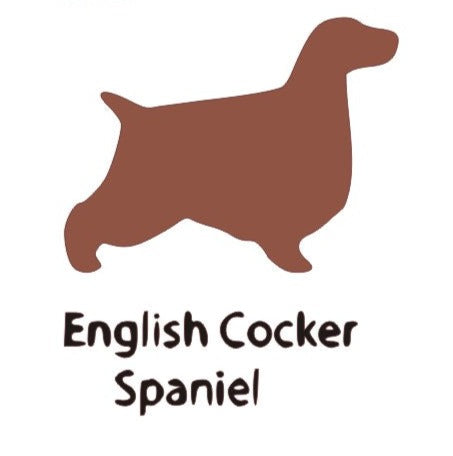 English Cocker Spaniel Wooden Bone Shaped Lead Holder or Key Holder