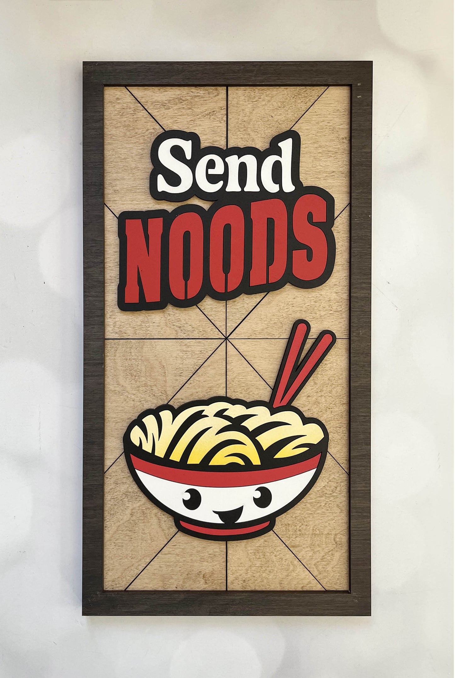 Kitchen Pun Sign  - send noods