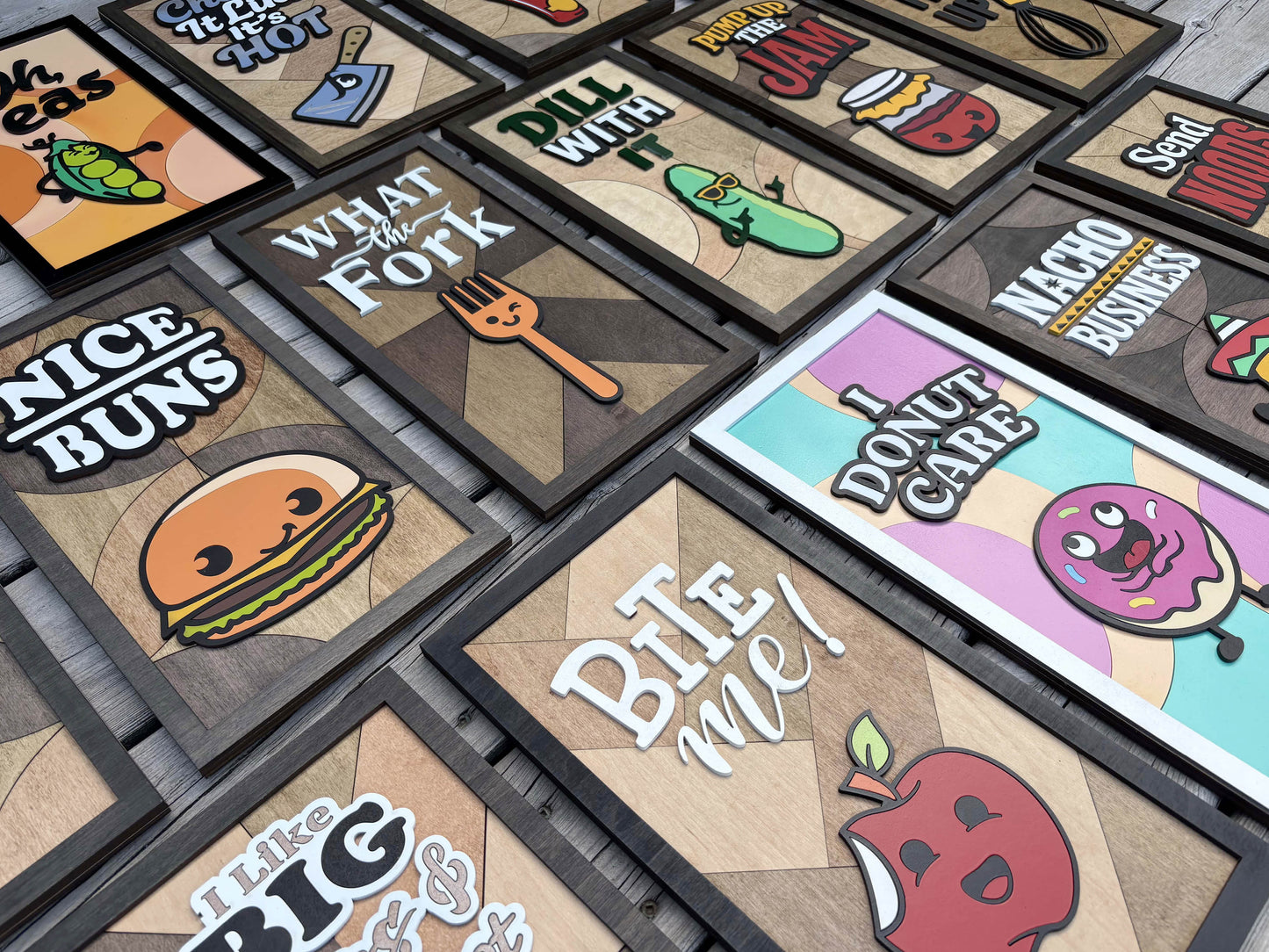 Kitchen Pun Sign  - just roll with it