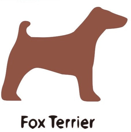 Fox Terrier Wooden Bone Shaped Lead Holder or Key Holder