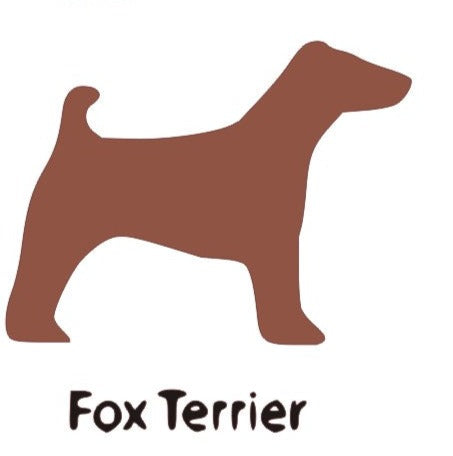 Fox Terrier 2 Wooden Bone Shaped Lead Holder or Key Holder