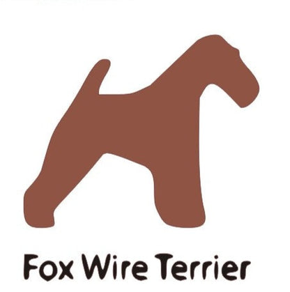 Fox Wire Terrier Wooden Bone Shaped Lead Holder or Key Holder