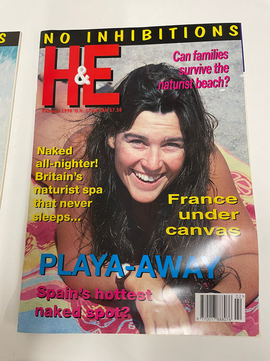 H&E health and efficiency International naturism Magazine - 1998 issues