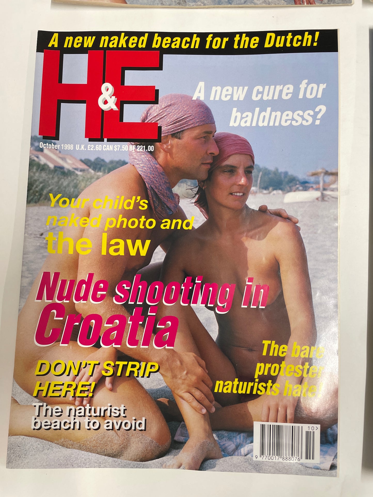 H&E health and efficiency International naturism Magazine - 1998 issues