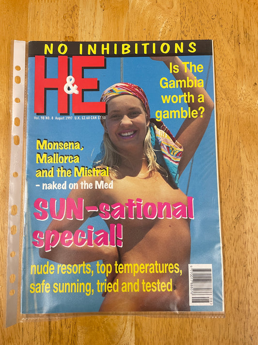 H&E health and efficiency International naturism Magazine - 1997  issues