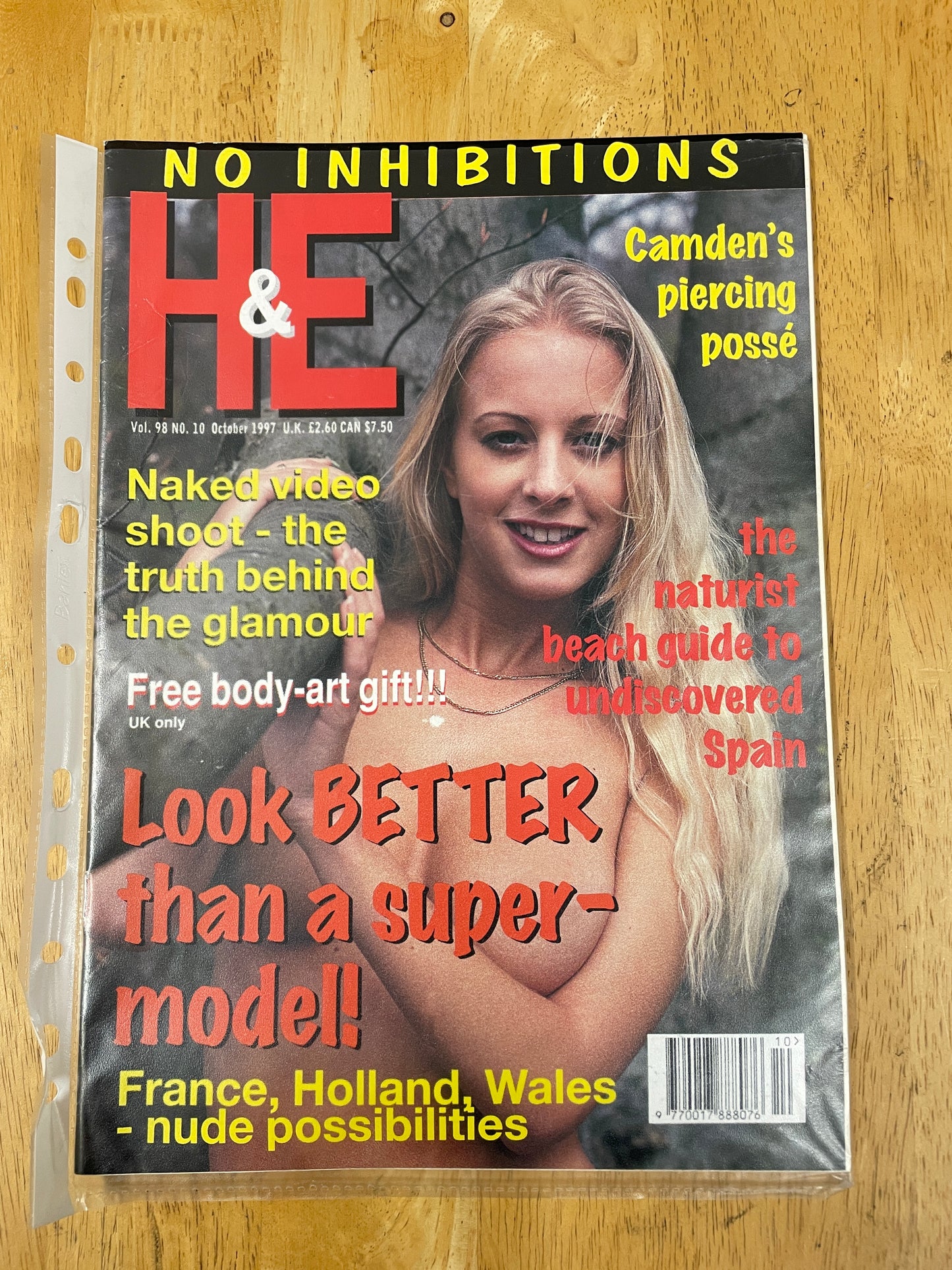 H&E health and efficiency International naturism Magazine - 1997  issues
