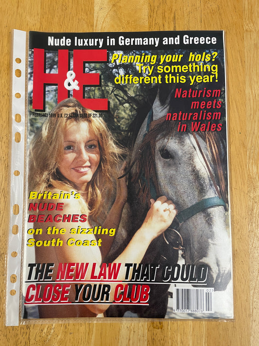 H&E health and efficiency International naturism Magazine - 1999 issues