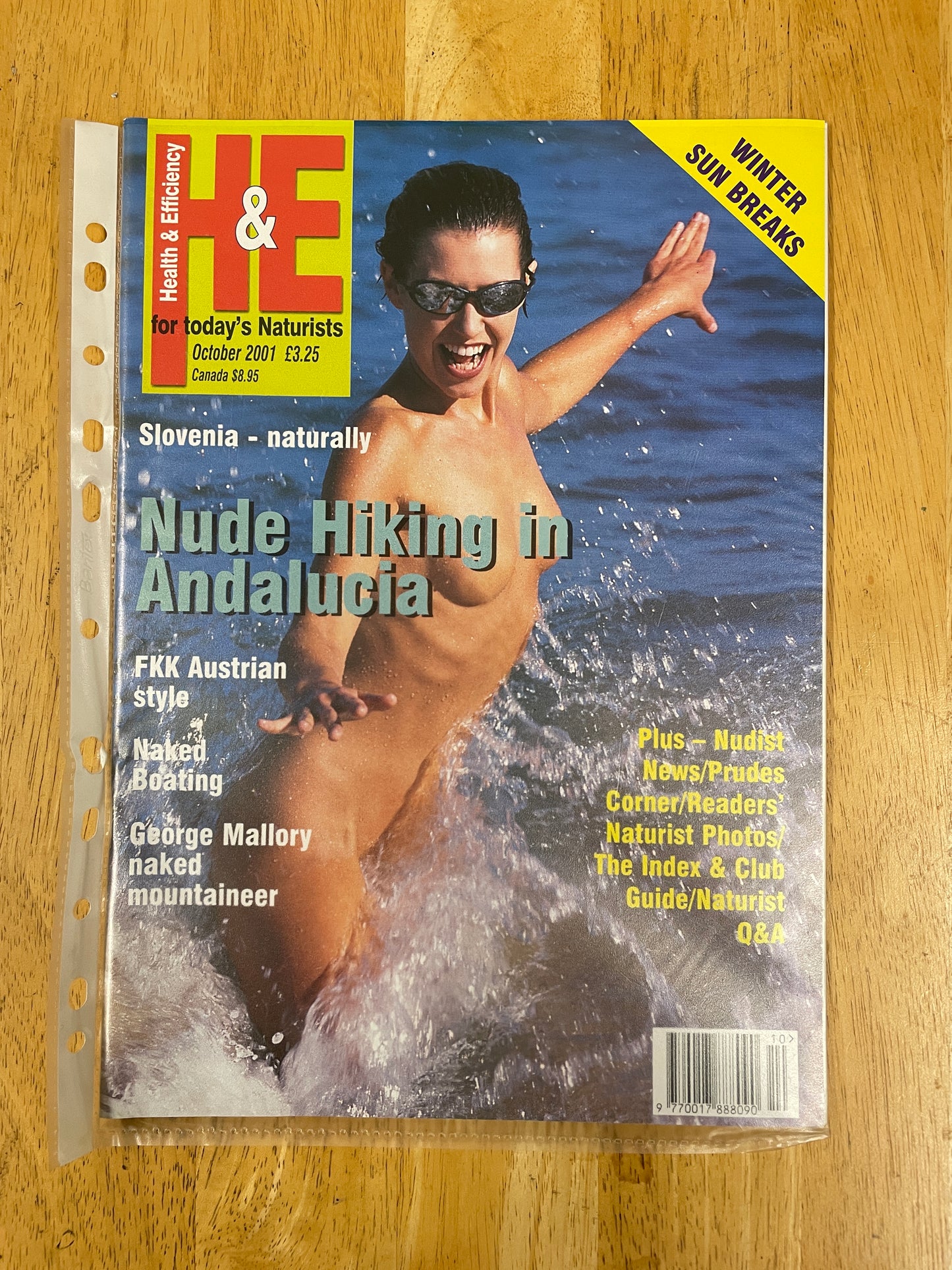 H&E health and efficiency International naturism Magazine - 2001 issues