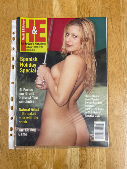 H&E health and efficiency International naturism Magazine - 2002 issues