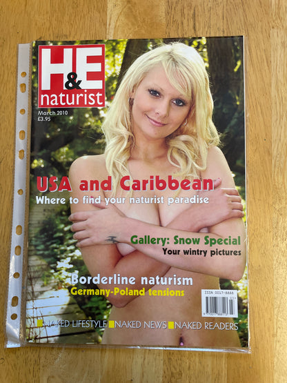 H&E health and efficiency International naturism Magazine - 2010 issues