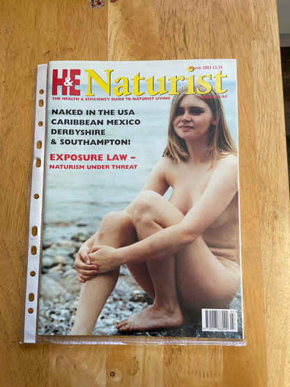 H&E health and efficiency International naturism Magazine - 2003 issues