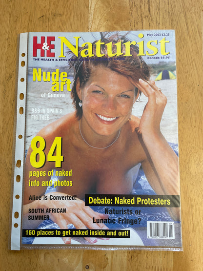 H&E health and efficiency International naturism Magazine - 2003 issues