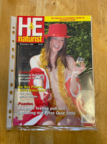 H&E health and efficiency International naturism Magazine - 2008 issues