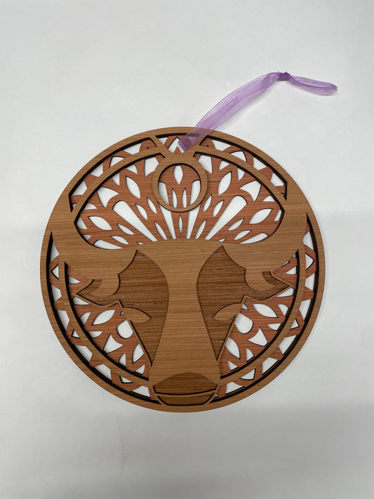 Taurus Zodiac 3D Mandala Layered Wall Art