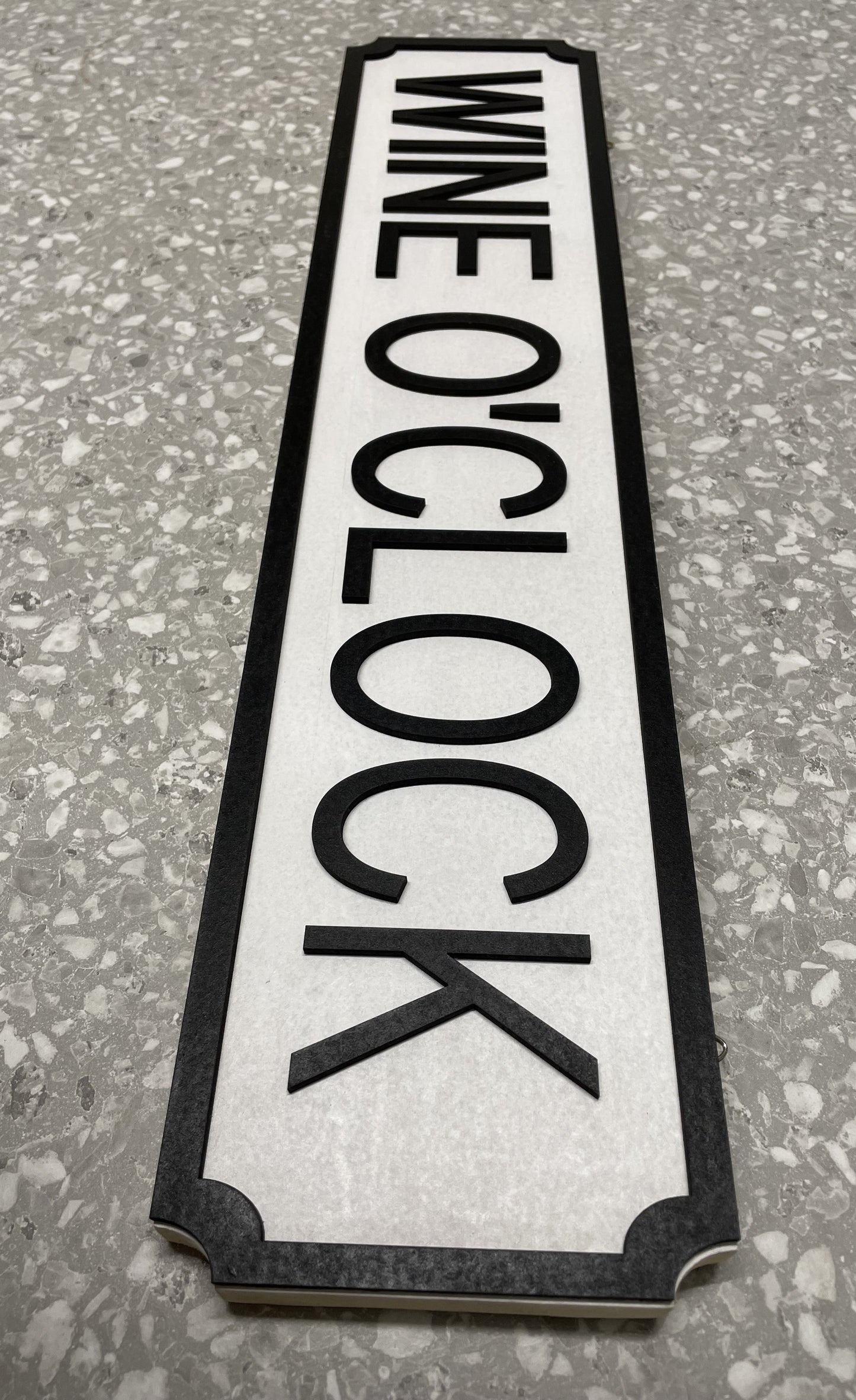 Wine O'Clock - Street Sign - Wall Art