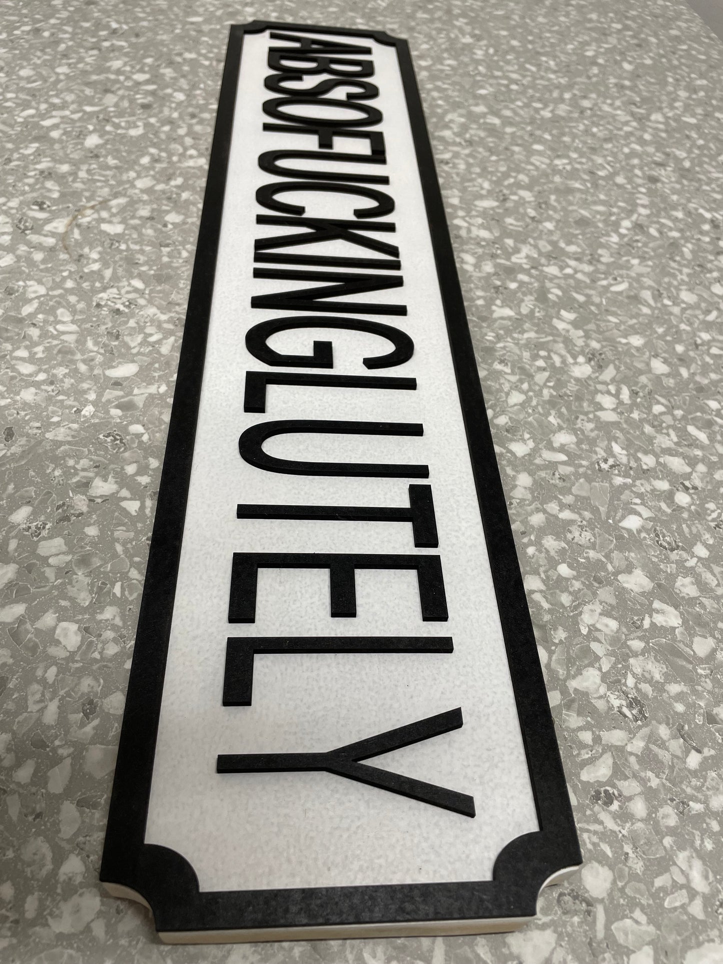 Absofuckinglutely - Street Sign - Wall Art