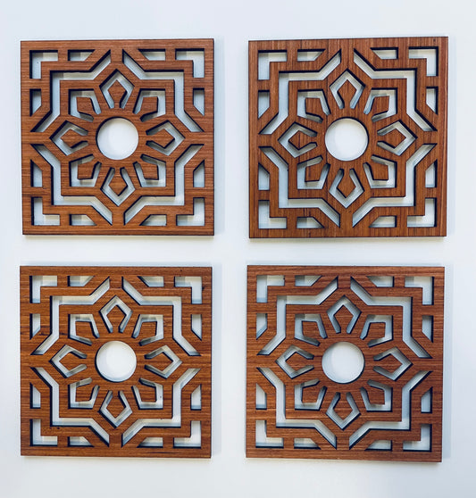 Drink Coasters - Set of 4 pattern Coaster Set
