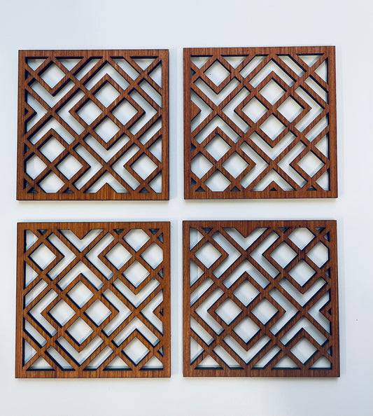 Drink Coasters - Set of 4 pattern Coaster Set