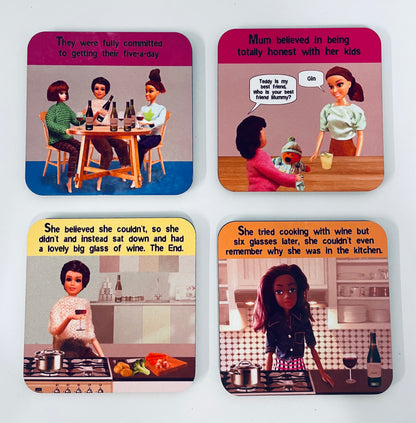 Drink Coasters - Set of 4 pattern Coaster Set