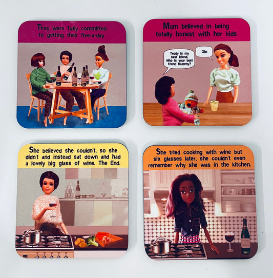 Drink Coasters - Set of 4 pattern Coaster Set