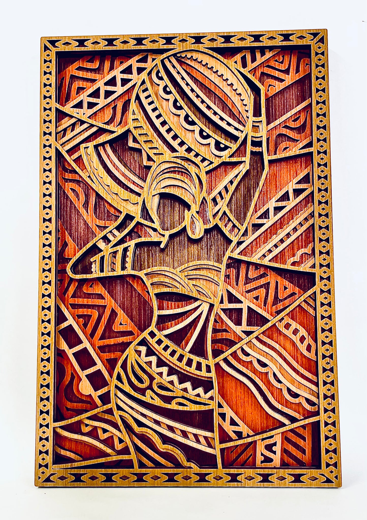 African 3D Mandala Layered Wall Art