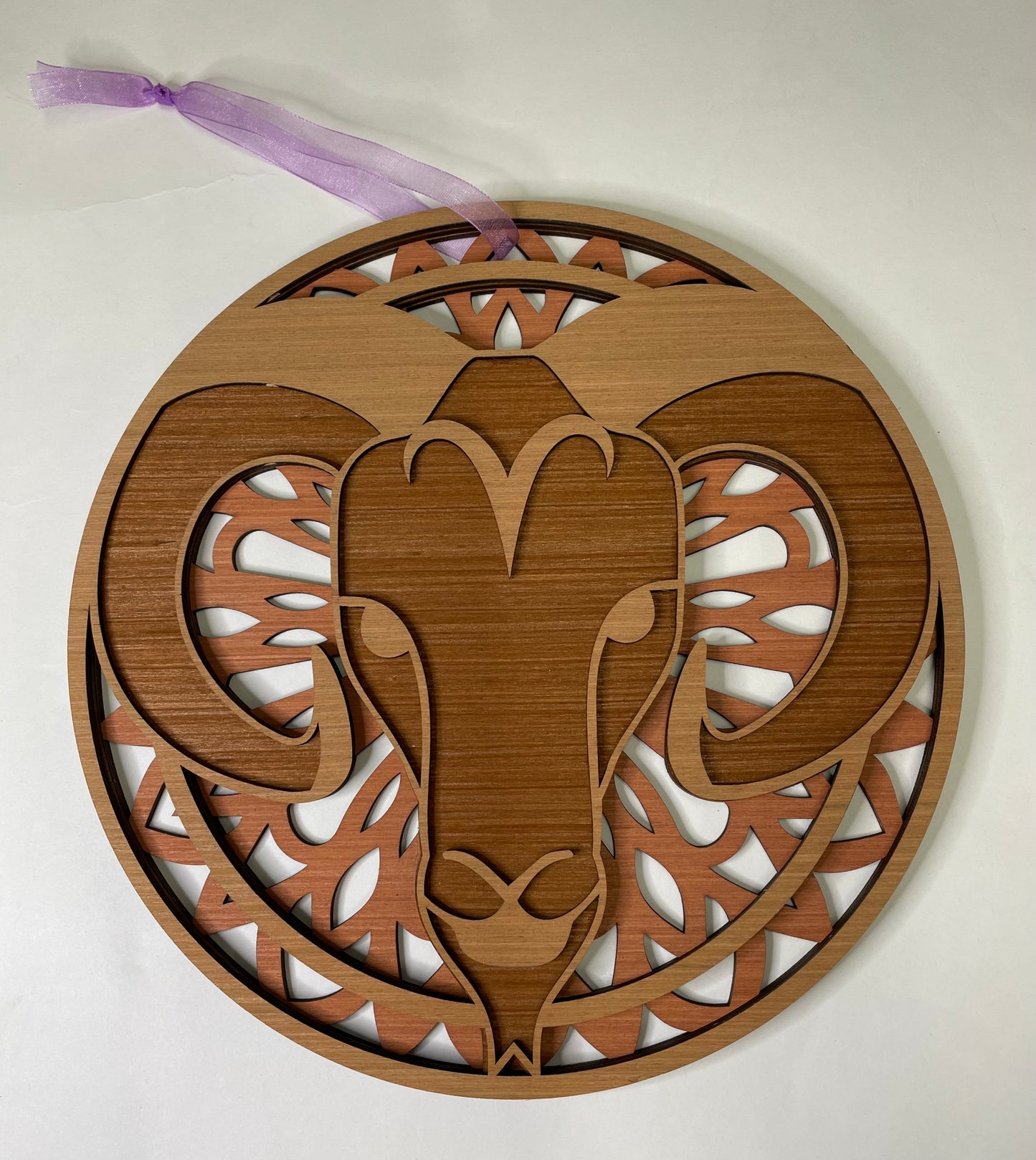 Aries Zodiac 3D Mandala Layered Wall Art