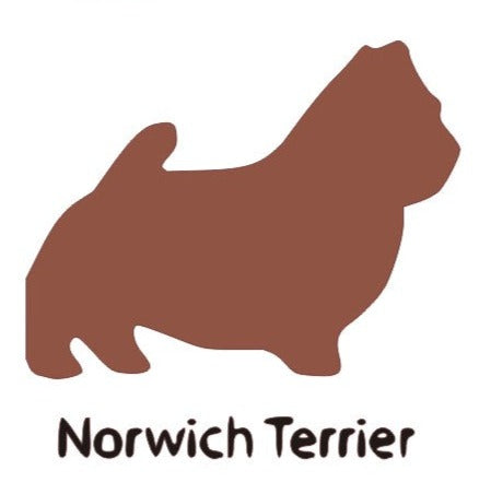 Norwish Terrier Wooden Bone Shaped Lead Holder or Key Holder