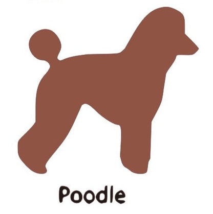 Poodle Wooden Bone Shaped Lead Holder or Key Holder