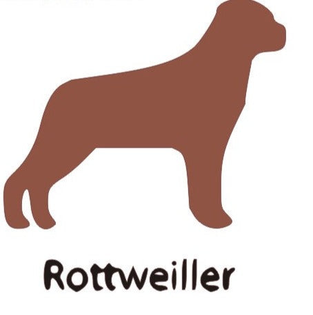 Rottweiller Wooden Bone Shaped Lead Holder or Key Holder