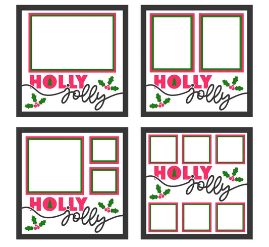 Holly Jolly Layered Picture Frame