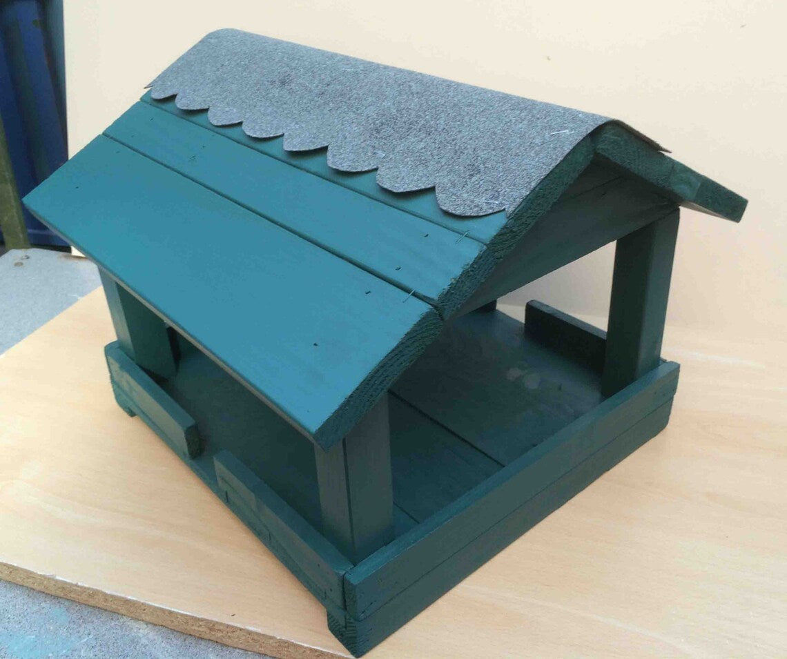 Garden Bird Feeder Table - Pastel Colour Sage