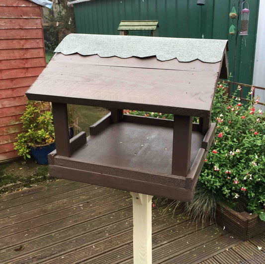 Bird Feeder Table - Brown and Country Cream