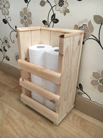 Toilet Roll Storage - Reclaimed wood