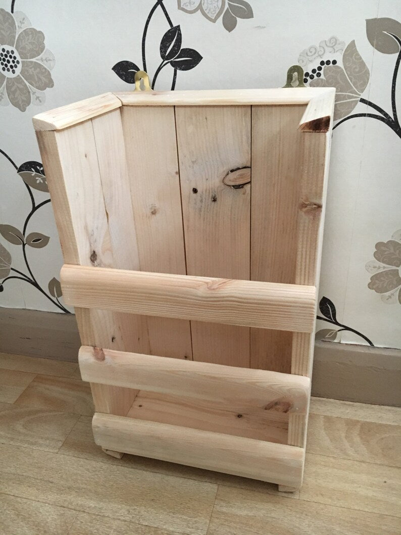 Toilet Roll Storage - Reclaimed wood